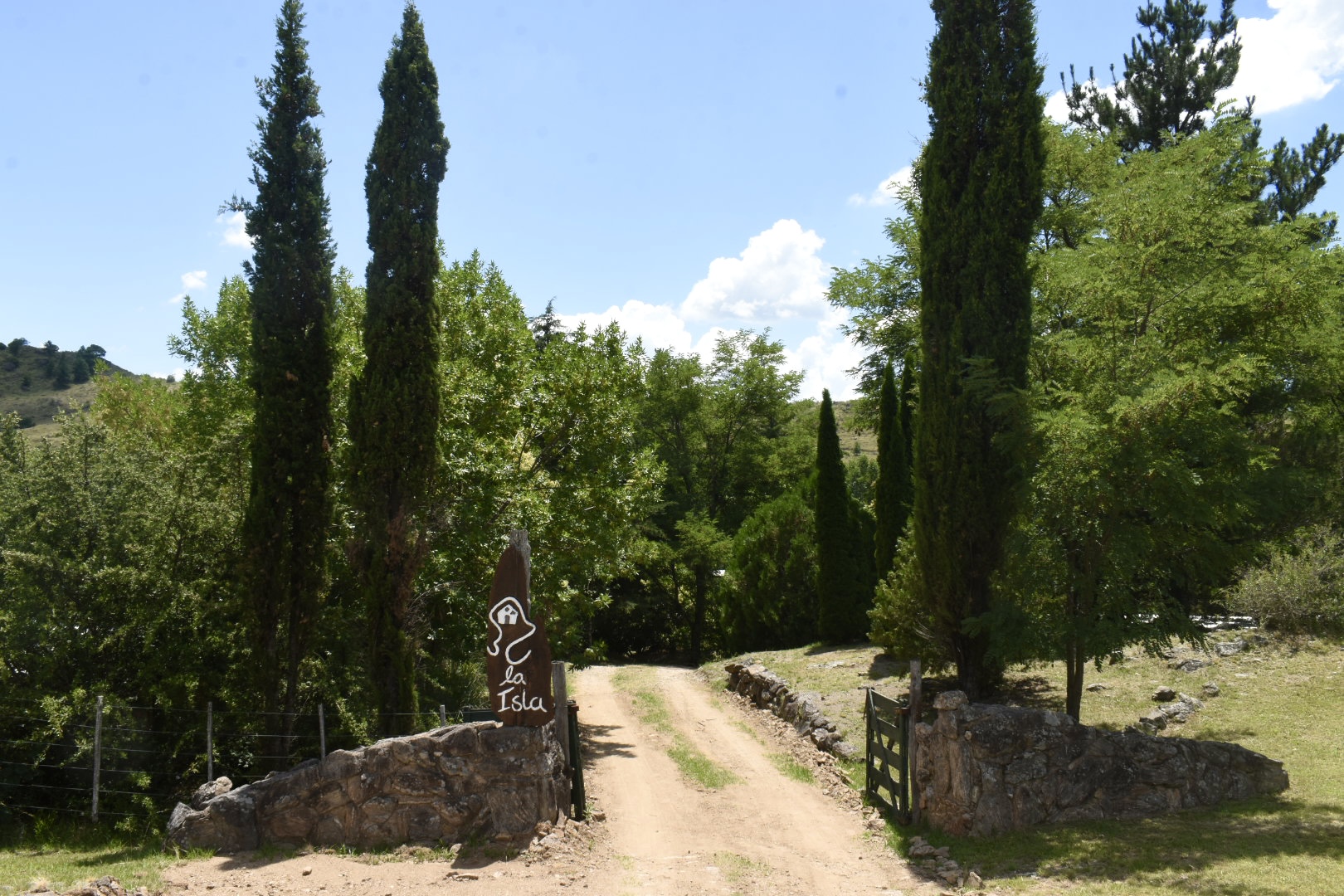 Vista del complejo La Isla, El Durazno, Córdoba